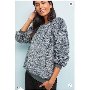 NWT ANTHROPOLOGIE SUNDAY IN BROOKLYN Sherpa Pullover Size XS